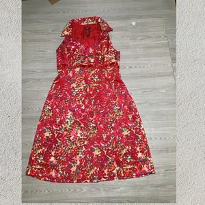 Signature by Sangria Red Floral Dress